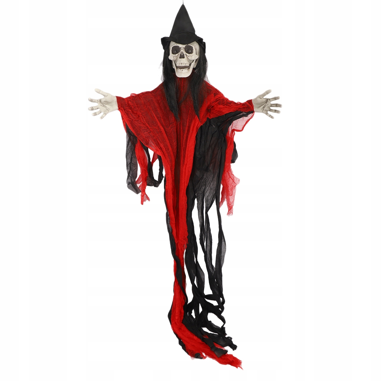 KOSTROVÁ DEKORÁCIA ČIERNY ZÁVISNÝ HALLOWEENSKÝ STRAŠIDLO